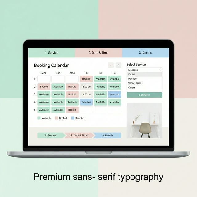 Online Appointment Calendar Mockup